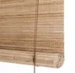 Brown privacy bamboo roller blind - Color & Co - UK Brown privacy bamboo roller blinds