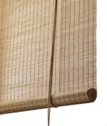Brown fine bamboo roller blind - Color & Co - UK Brown fine bamboo roller blind