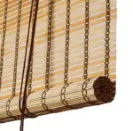Brown natural bamboo roller blind - Color & Co - UK Brown natural bamboo roller blind