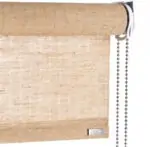 Brown plant roller blind with chain pull