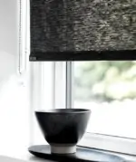 Dark grey paper fabric