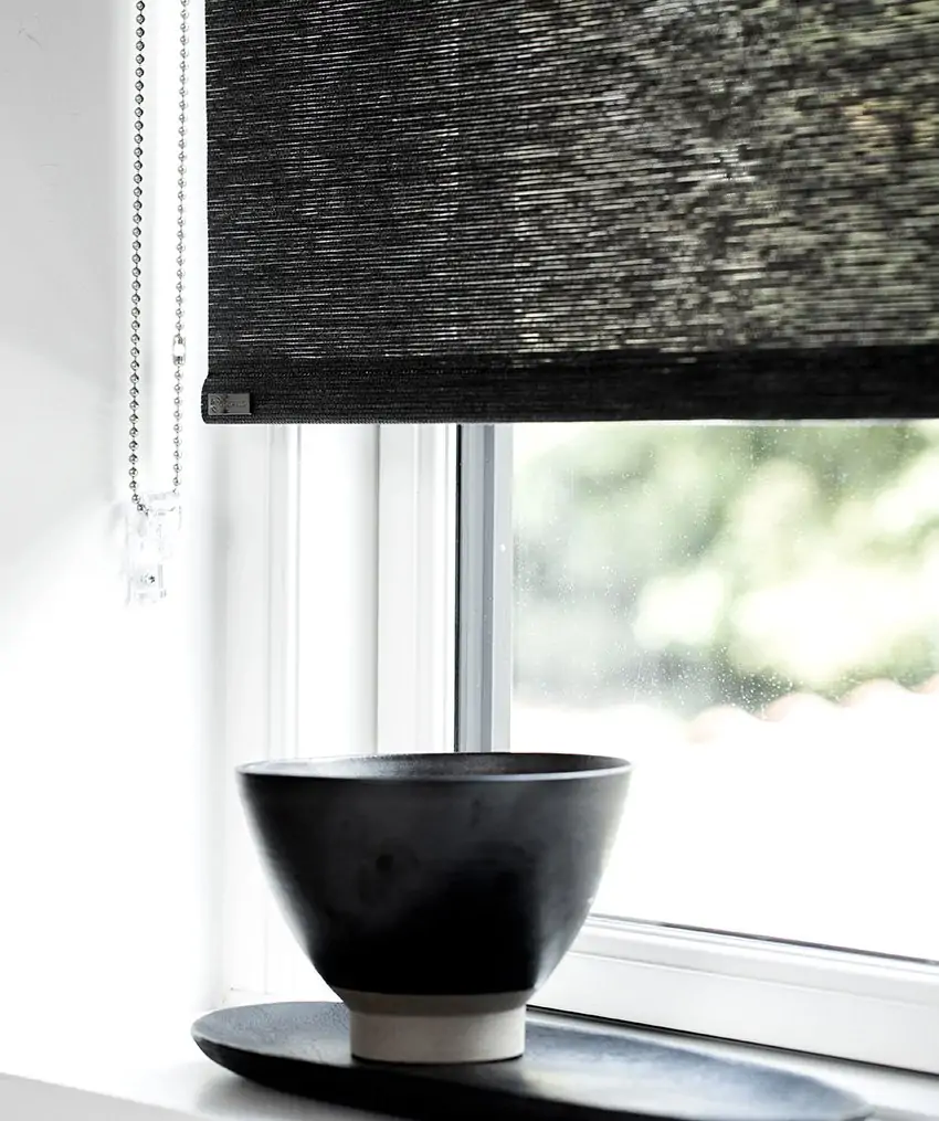 Dark grey paper fabric