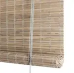 Grey stain privacy bamboo roller blinds