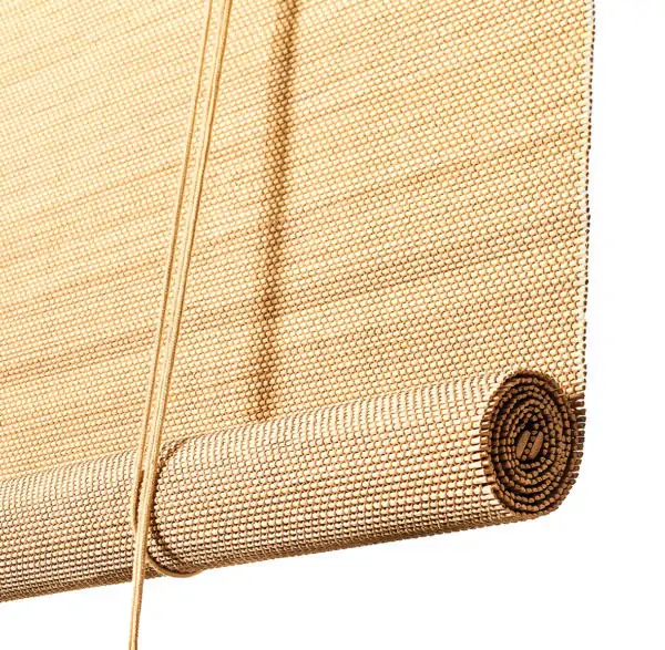 Light bamboo roller blind