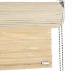 Light privacy bamboo roller blind, with chain pull - Color & Co - UK Light privacy bamboo roller blind, with chain pull