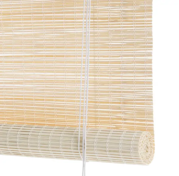 Light privacy bamboo roller blind - Color & Co - UK Light privacy bamboo roller blinds