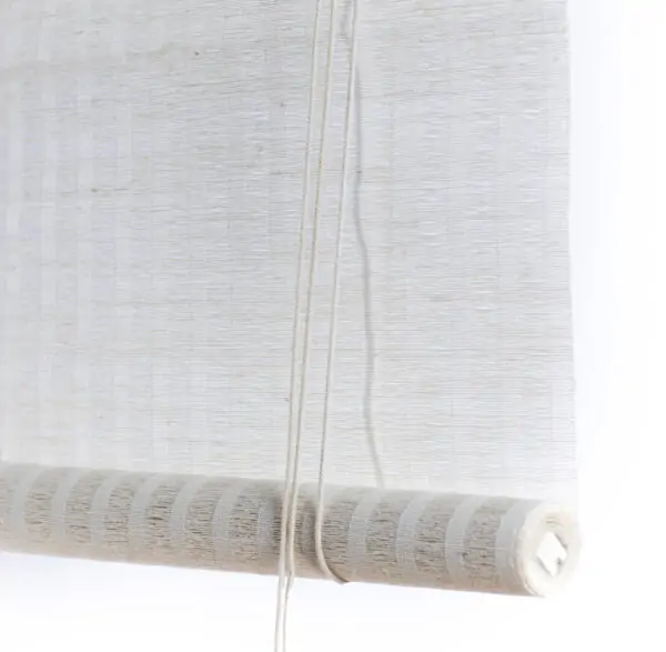 White plant striped roller blind - Color & Co - UK White plant striped roller blind